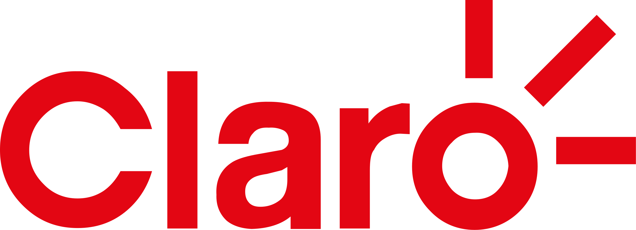 Logo de Claro, socio comercial de Paseo Villa Canales